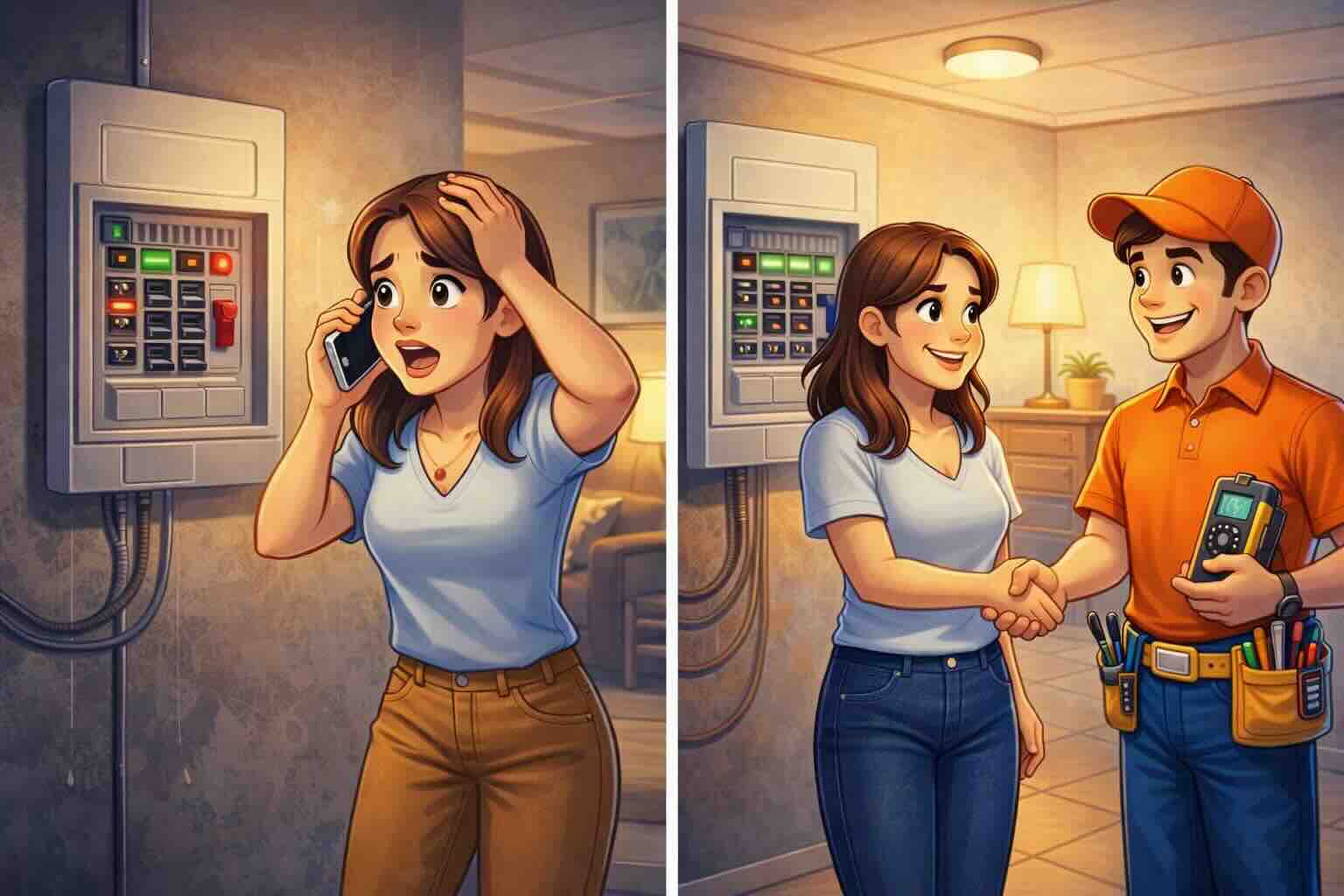 Electricista urgente en Madrid: diferencial que salta, fuga a tierra